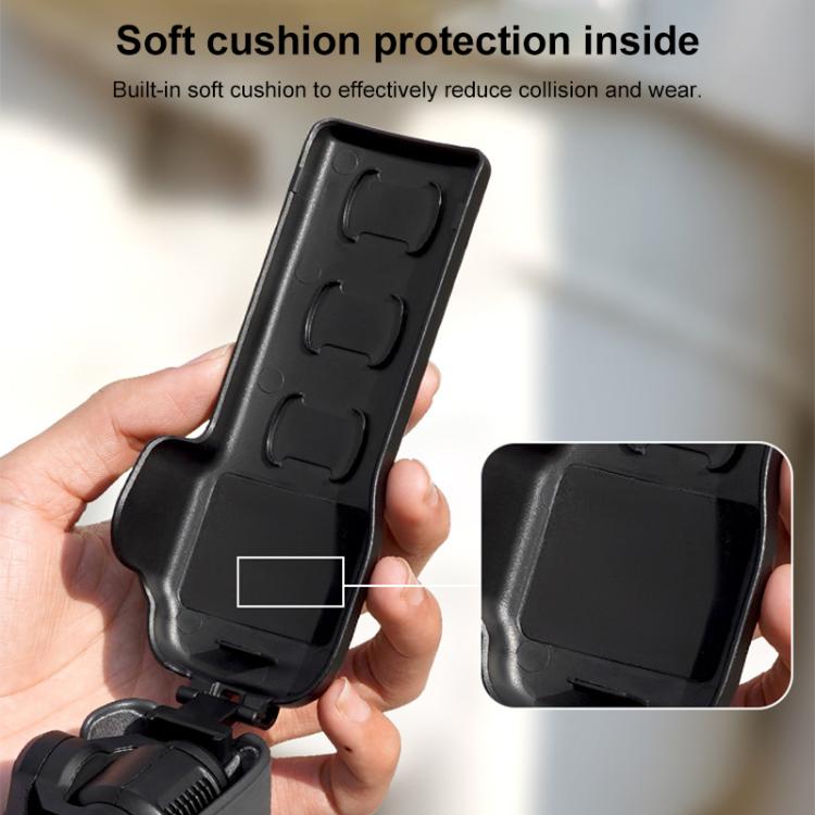Estuche protector BRDRC de ABS con textura de sarga para DJI Osmo Pocket 3 (negro) — imagen 7