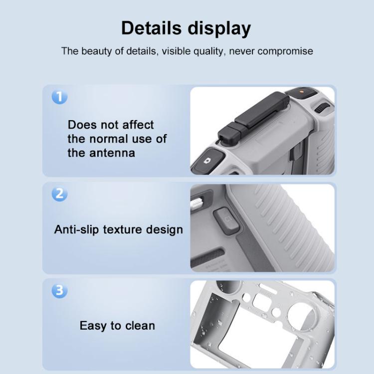 Funda de silicona antigolpes y antiarañazos para control remoto RC 2 BRDRC (negra) — imagen 11