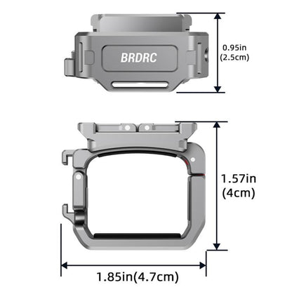 Soporte de extensión de zapata fría multifunción de montaje rápido BRDRC para DJI Osmo Pocket 3 (gris oscuro) — imagen 2