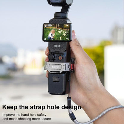 Soporte de extensión de zapata fría multifunción de montaje rápido BRDRC para DJI Osmo Pocket 3 (gris oscuro) — imagen 13
