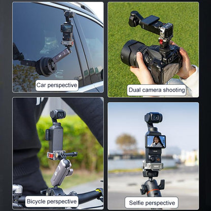 Soporte de extensión de zapata fría multifunción de montaje rápido BRDRC para DJI Osmo Pocket 3 (gris oscuro) — imagen 15