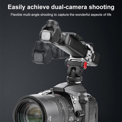 Soporte de extensión de zapata fría multifunción de montaje rápido BRDRC para DJI Osmo Pocket 3 (gris oscuro) — imagen 7