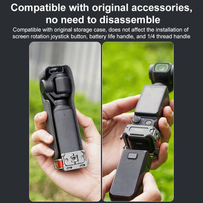 Soporte de extensión de zapata fría multifunción de montaje rápido BRDRC para DJI Osmo Pocket 3 (gris oscuro) — imagen 8