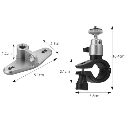 Base adaptadora para control remoto de dron RC/RC 2 BRDRC, soporte para bicicleta (negro y plateado) — imagen 2