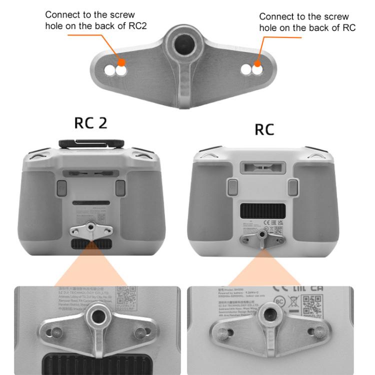 Base adaptadora para control remoto de dron RC/RC 2 BRDRC, soporte para bicicleta (negro y plateado) — imagen 7