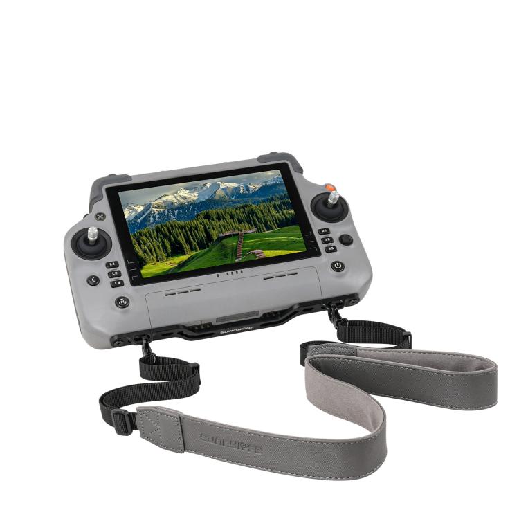 Soporte para colgar el controlador RC Plus 2/1 Sunnylife con correa de cuero PU para el hombro (gris)
