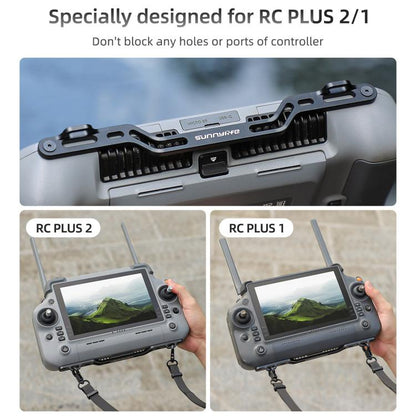 Soporte para colgar el controlador RC Plus 2/1 Sunnylife con correa de cuero PU para el hombro (gris) — imagen 4