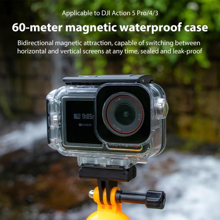 Estuche de buceo magnético impermeable de 60 m para DJI Osmo Action 5 — imagen 3