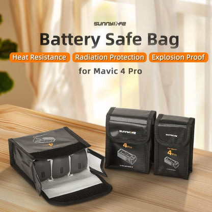Bolsa protectora a prueba de explosiones para batería Sunnylife de para DJI Mavic 4 Pro (para 2 baterías) — imagen 2