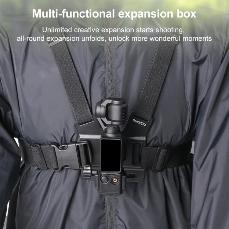 Marco de soporte de expansión adaptador con correa para el pecho para DJI Osmo Pocket 3 — imagen 10