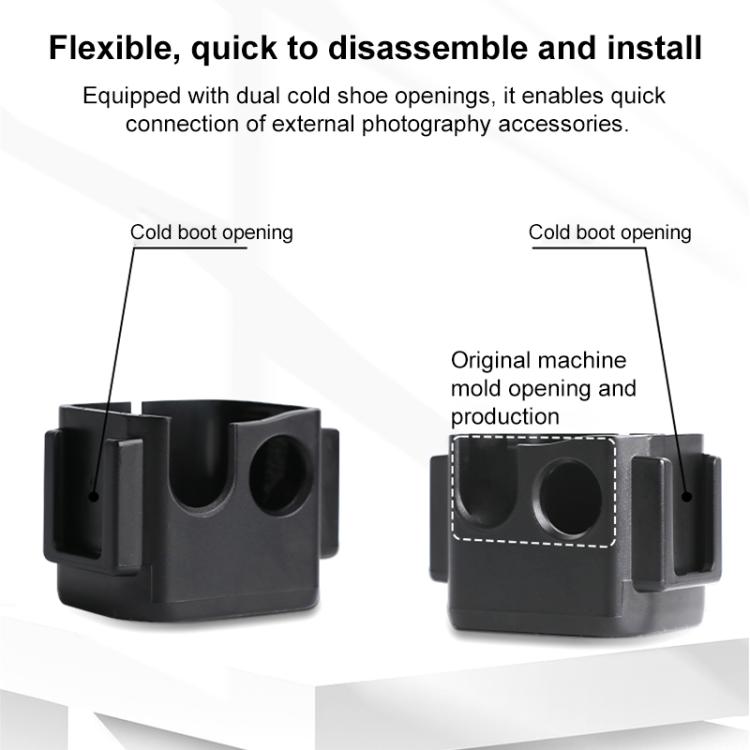 Marco de soporte de expansión adaptador con abrazadera tipo cangrejo para DJI Osmo Pocket 3 — imagen 11