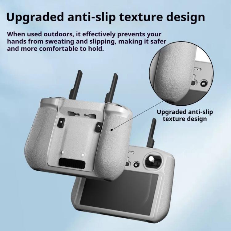 Funda de silicona antigolpes y antiarañazos para control remoto RC 2 (negra) — imagen 3