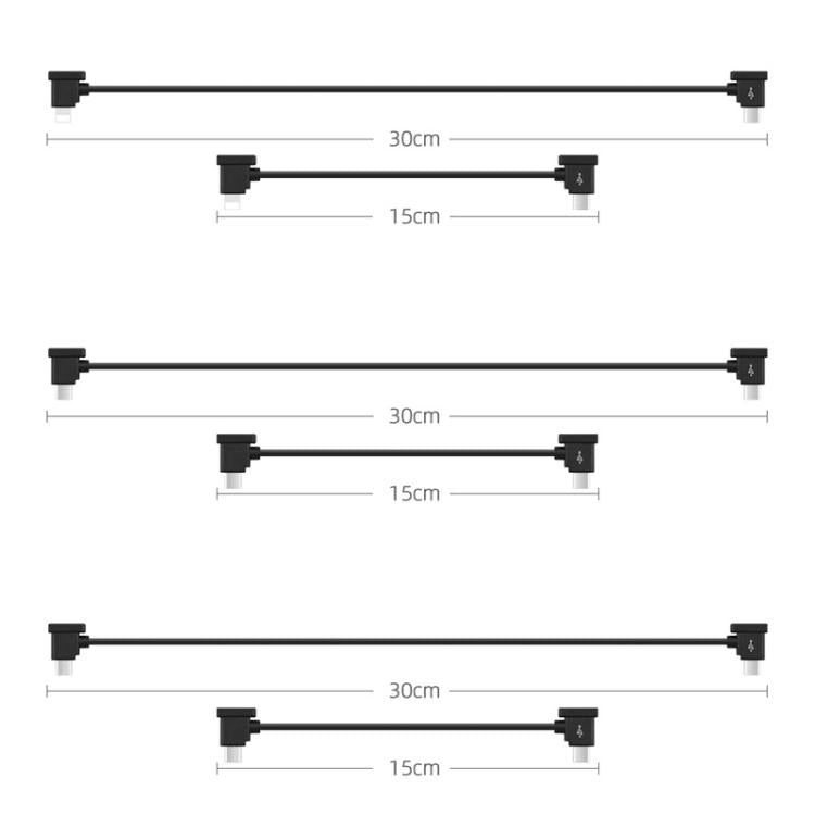 Cable de datos convertidor BRDRC, tipo: 30 cm, tipo C a Android para DJI Mavic 3 / Mini 4 Pro / Mini 2 y más para DJI DJI Ma…