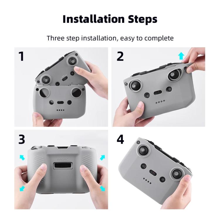 Funda de silicona antigolpes y antiarañazos para control remoto RC-N2/RC-N1 BRDRC (gris) — imagen 14