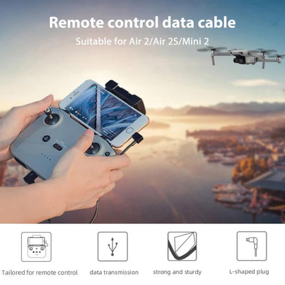 Cable de datos BRDRC, tipo: 30 cm, tipo C a Android para DJI Mavic Air 2 / Mini 2 / Air 2S para DJI DJI Mavic Air 2, DJI Min…