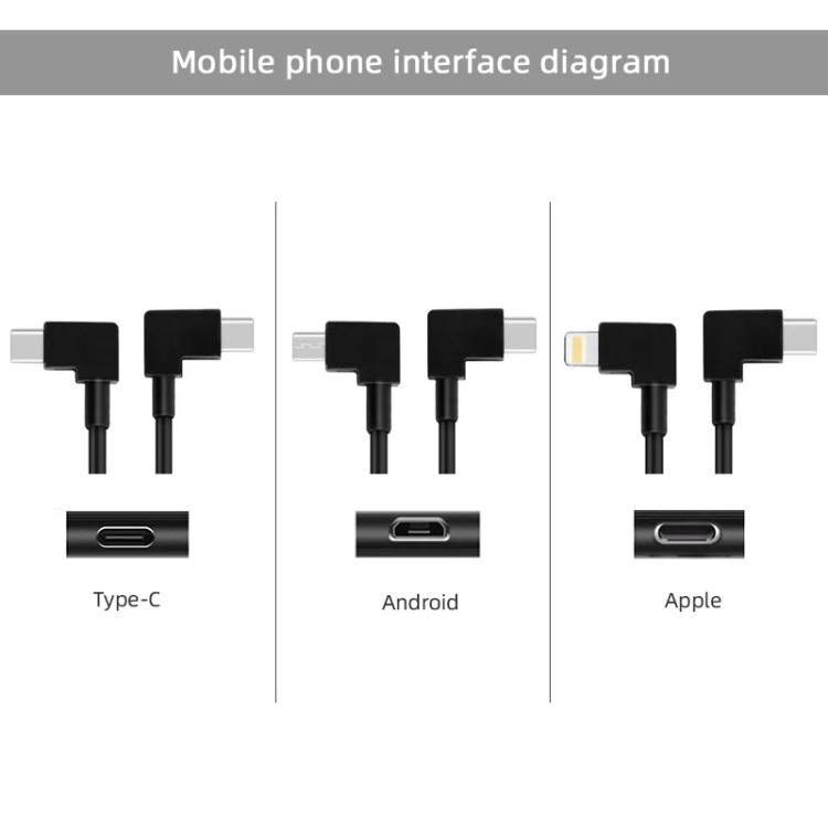 Cable de datos BRDRC, tipo: 30 cm, tipo C a 8 pines para DJI Mavic Air 2 / Mini 2 / Air 2S para DJI DJI Mavic Air 2, DJI Min…