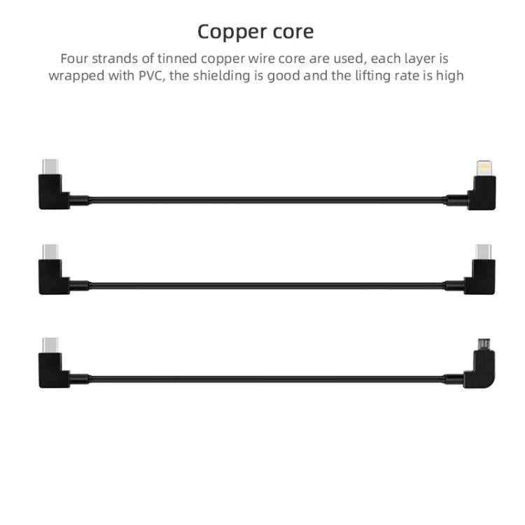 Cable de datos BRDRC, tipo: 30 cm, tipo C a Android para DJI Mavic Air 2 / Mini 2 / Air 2S para DJI DJI Mavic Air 2, DJI Min…