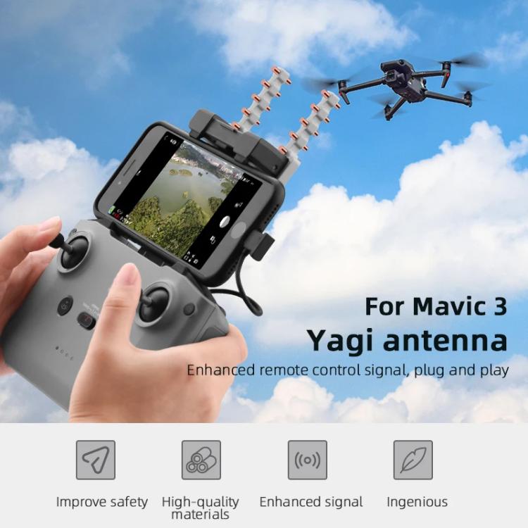 Antena Yagi-Uda de cobre para DJI Mavic 3 / Mini 2 / Air 2S (gris) para DJI DJI Mavic 3, DJI Mini 2, DJI Air 2S — imagen 3