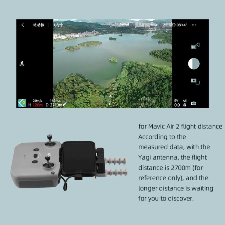 Antena Yagi-Uda de cobre con potenciador de señal para DJI Mavic 3 / Mini 2 / Air 2S (negro) para DJI DJI Mavic 3, DJI Mini……