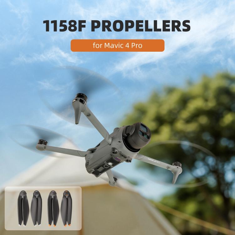 Hélices de liberación rápida Sunnylife 1158F para DJI Mavic 4 Pro (punta plateada) — imagen 3