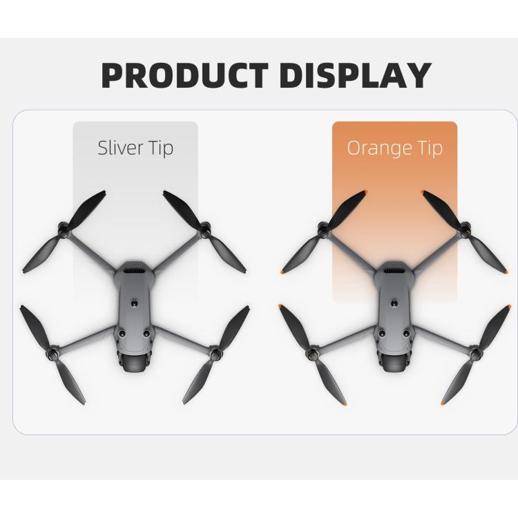 Hélices de liberación rápida Sunnylife 1158F para DJI Mavic 4 Pro (punta plateada) — imagen 8