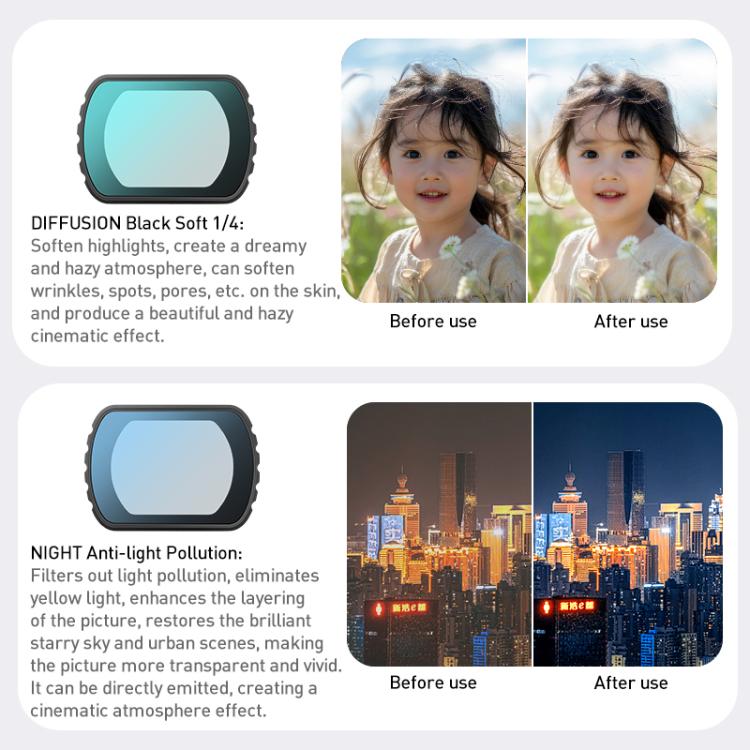 Filtro de lente para cámara, filtro: CPL ajustable para DJI Osmo Pocket 3 — imagen 7