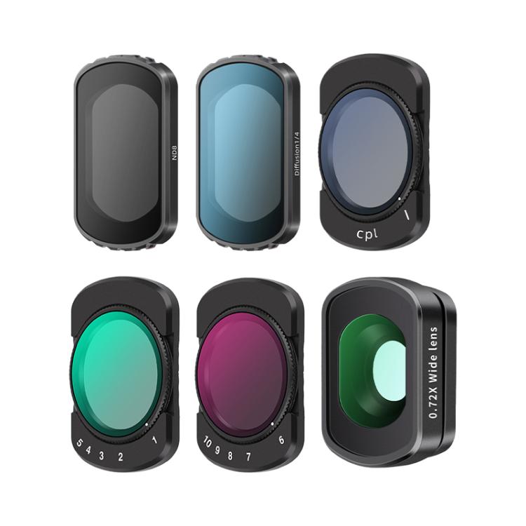 Filtro de lente para cámara, filtro: estrella ajustable para DJI Osmo Pocket 3 — imagen 8