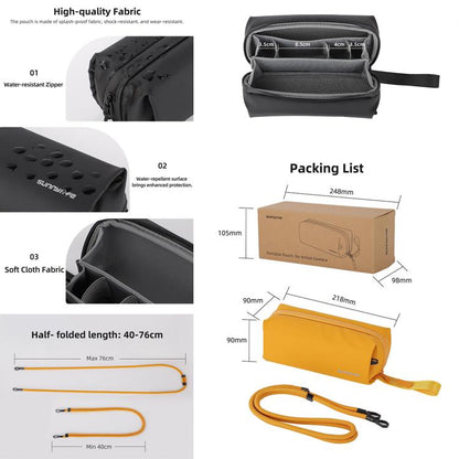 Bolso de mano, bolso de hombro, minibolso de viaje diario para DJI Osmo Pocket 3 (naranja) — imagen 11