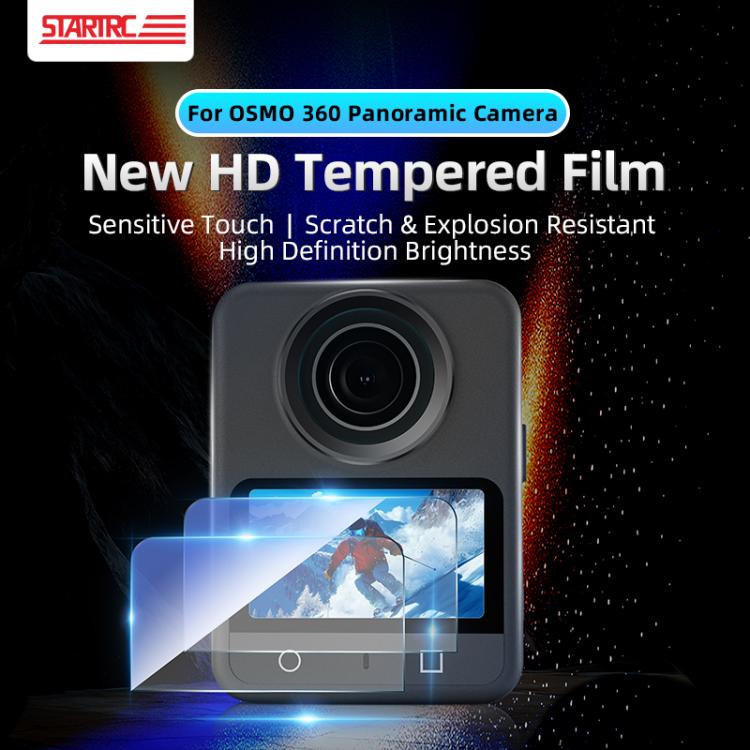 Películas de vidrio 2 templado transparentes para DJI Osmo 360 (HD) — imagen 3