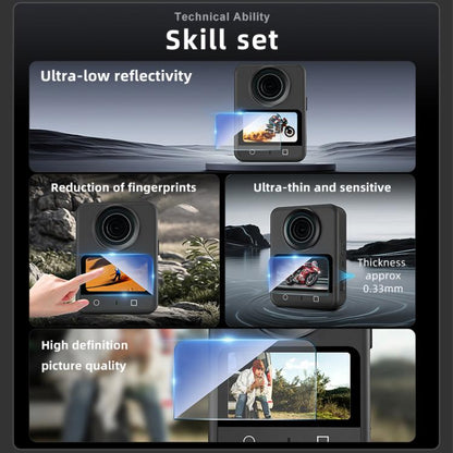 Películas de vidrio 2 templado transparentes para DJI Osmo 360 (HD) — imagen 4