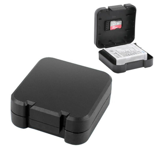 Batería Caja de almacenamiento de y tarjeta de memoria para DJI Osmo Action 5 (negra)