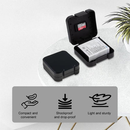 Batería Caja de almacenamiento de y tarjeta de memoria para DJI Osmo Action 5 (negra) — imagen 4