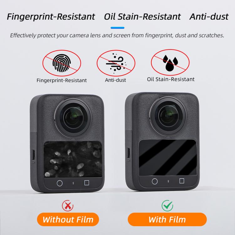 1 protector de pantalla Sunnylife de vidrio templado para DJI Osmo 360 (transparente) — imagen 8