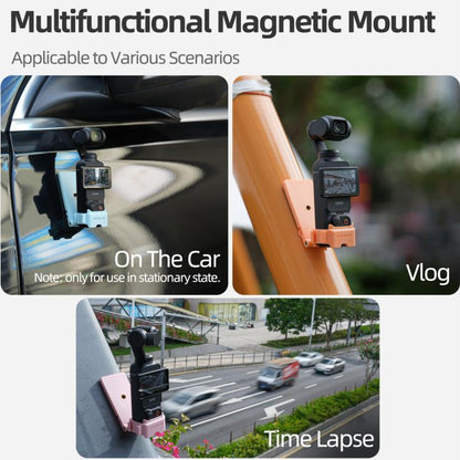 Adaptador de expansión multiinterfaz de montaje magnético Sunnylife 761V3 para DJI Osmo Pocket 3 (rosa) — imagen 5
