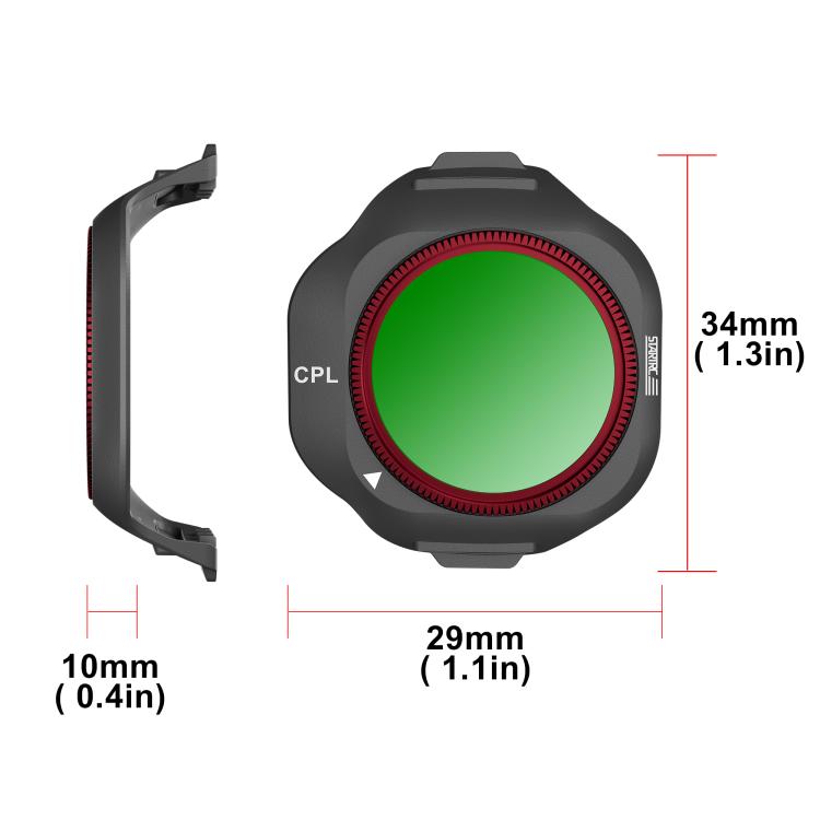 Filtro de lente de cámara STARTRC, filtro: 3 en 1 CPL ND16/64 para DJI Mini 5 Pro — imagen 3