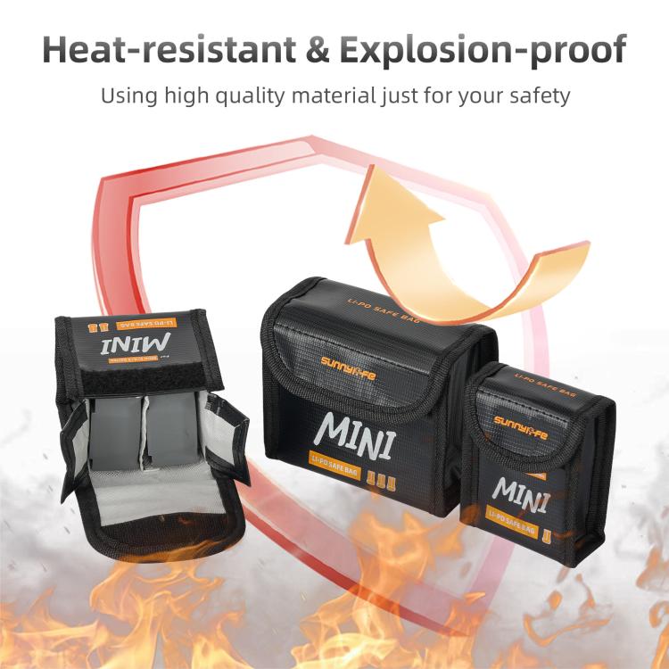 Bolsa protectora a prueba de explosiones para baterías Sunnylife de la serie /4/3 para DJI Mini 5 (para 2 baterías) — imagen…