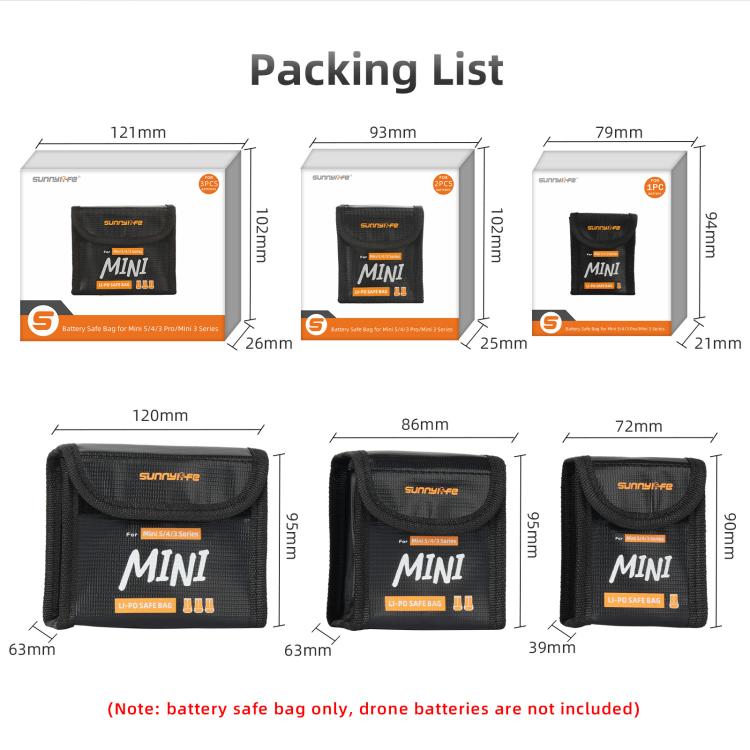 Bolsa protectora de batería de polímero de litio a prueba de explosiones para DJI Mini 5 (para 1 batería) — imagen 8