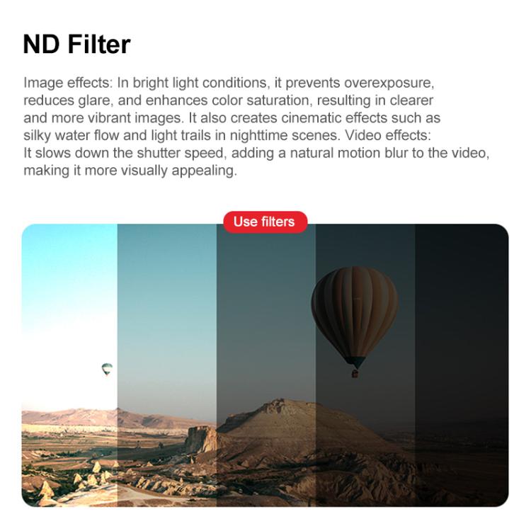 Filtro de lente para cámara de dron JSR KB Serie, filtro mixto 8 en 1 para DJI Mini 5 Pro — imagen 9