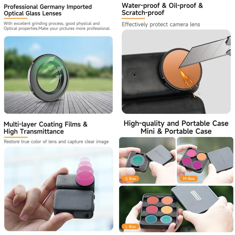 Filtro de lente para cámara Osmo Nano Sunnylife, filtro mixto 4 en 1 para DJI Osmo — imagen 4