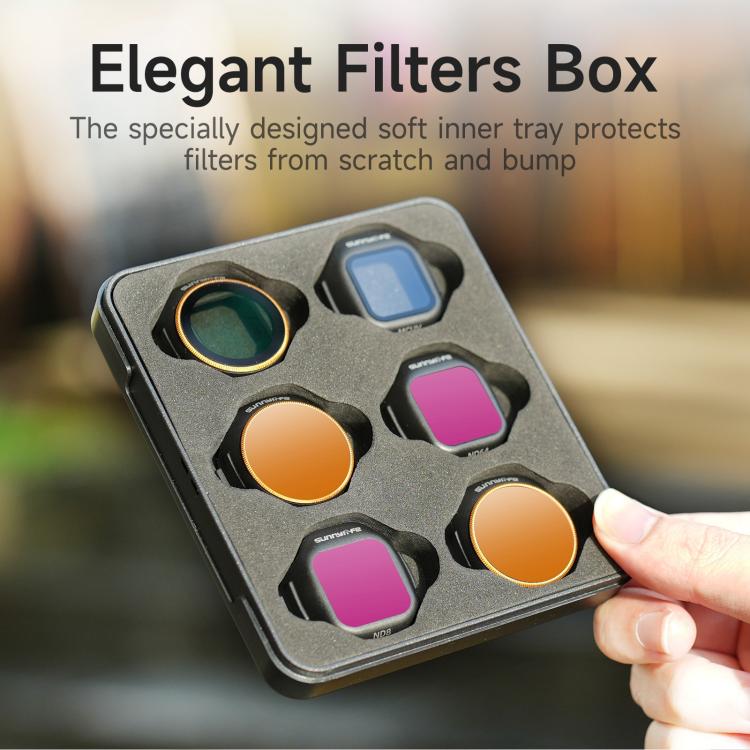 Filtro de lente para cámara Sunnylife, filtro ND 4 en 1 para DJI Mini 5 Pro — imagen 9