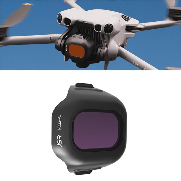 Filtro de lente de cámara para dron JSR CB Serie con clip, filtro: ND32PL para DJI Mini 5 Pro