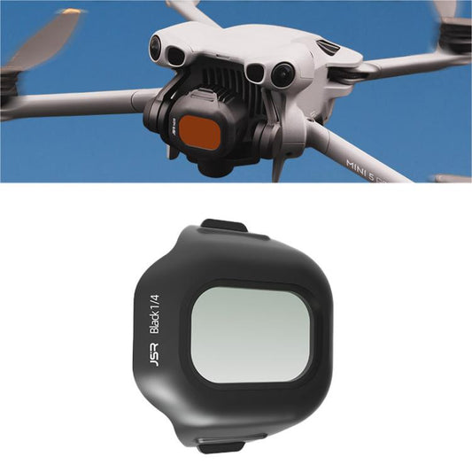Filtro de lente de cámara para dron JSR CB Serie con clip, filtro: Niebla negra 1/4 para DJI Mini 5 Pro