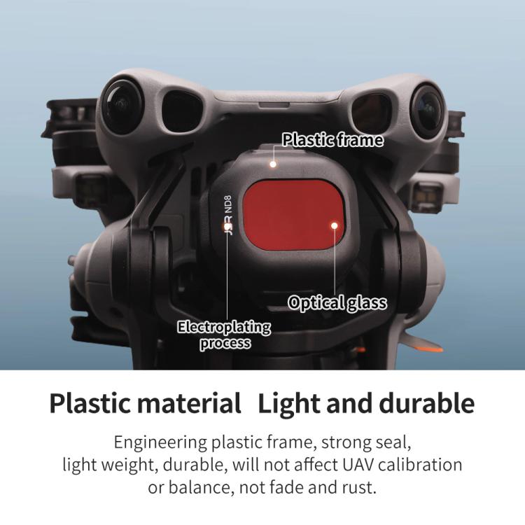 Filtro de lente de cámara para dron JSR CB Serie con clip, filtro: Niebla negra 1/4 para DJI Mini 5 Pro — imagen 5