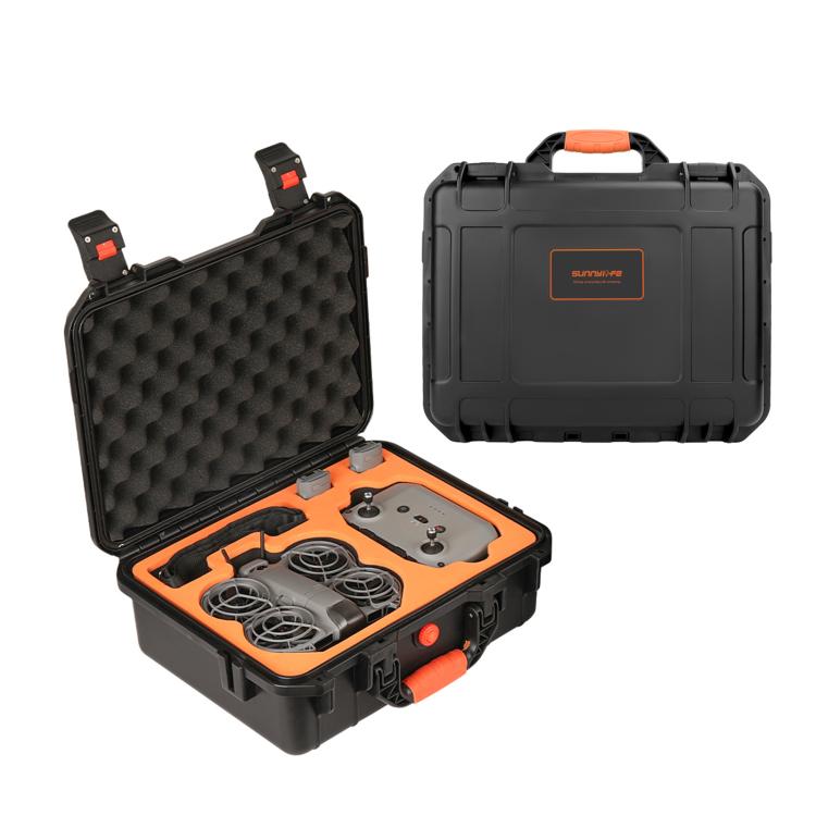 Estuche rígido de viaje impermeable y a prueba de golpes Sunnylife, Tipo: Fly More Combo para DJI Neo (Negro)