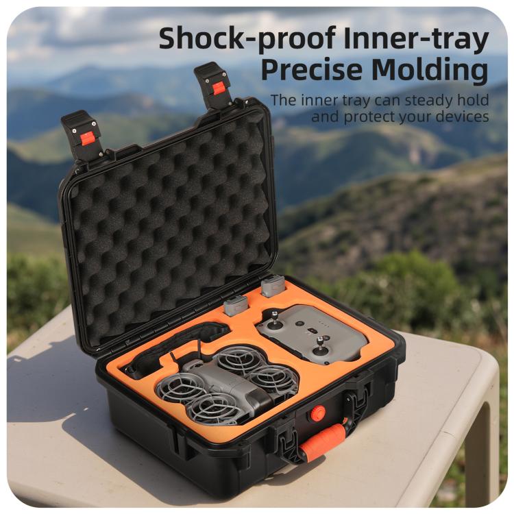 Estuche rígido de viaje impermeable y a prueba de golpes Sunnylife, Tipo: Fly More Combo para DJI Neo (Negro) — imagen 8