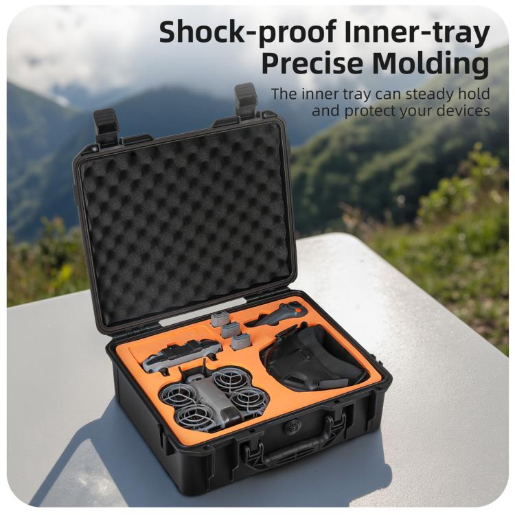 Estuche rígido de viaje impermeable y a prueba de golpes Sunnylife, Tipo: Motion Fly More Combo para DJI Neo (Negro) — image…