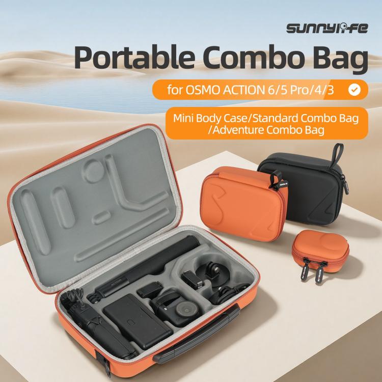 Estuche de almacenamiento portátil Sunnylife para DJI Osmo Action 6 (naranja) — imagen 8