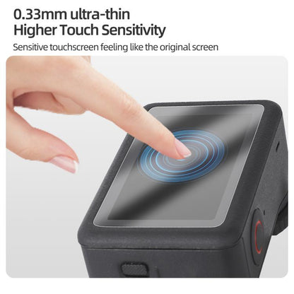 Protectores de pantalla 2 Sunnylife de vidrio templado para DJI Osmo Action 6 (transparentes) — imagen 6