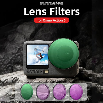 Filtro de lente para cámara Sunnylife, filtro: 3 en 1 luz y sombra para DJI Osmo Action 6 — imagen 2