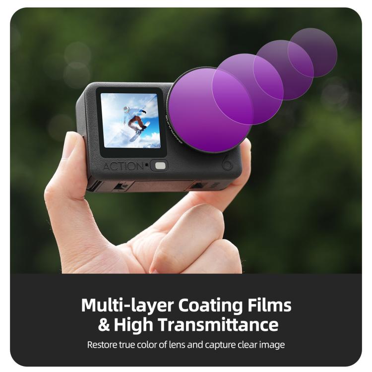 Filtro de lente para cámara Sunnylife, filtro ND32 para DJI Osmo Action 6 — imagen 5